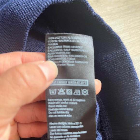 Ivy Park navy Blue logo crew neck sweatshirt SZ M - Picture 6 of 8